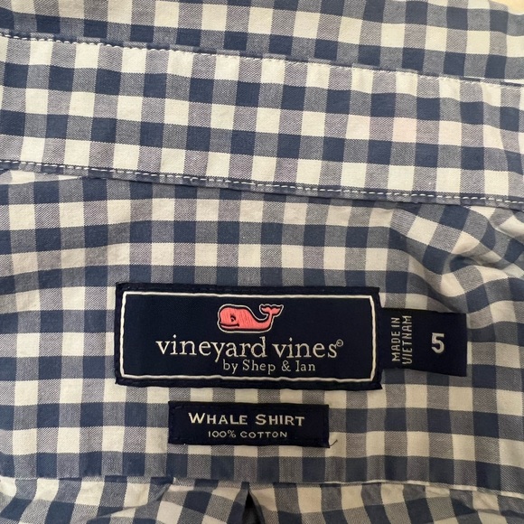 Vineyard Vines Sz 5 Blue Gingham Plaid Adorable charm in pint-sized perfection🦋 - Picture 9 of 10
